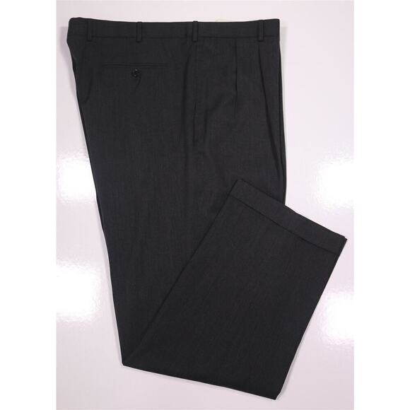 Brooks Brothers Other - Brooks Brothers Madison Solid Gray Pleated Wool Dress Pants Trousers 44x32